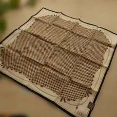 DAKS チェック柄 シルクハンカチ