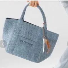 BAYFLOW トートバッグ フェザー付き