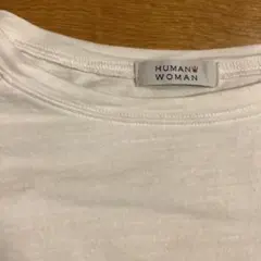 ヒューマンウーマン　白Tシャツ　ビッグシルエットのサムネイル