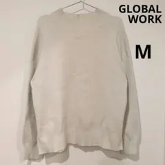【М】ニット メルティスタンドスリットラメプルオーバー GLOBALWORK