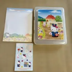 HELLO KITTY レターセット 2007年製　収納ケース　平成レトロ