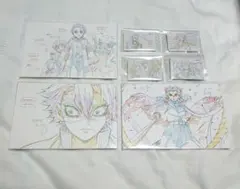 鬼滅の刃 無限列車編 原画ポストカード A B C 27枚 缶バッチ 4点セット