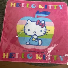 【新品】平成レトロ　HELLO KITTY ハローキティタオルハンカチ