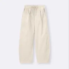 GU コーデュロイバレルレッグイージーパンツ