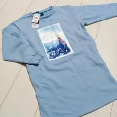 【120】新品　アナ雪 Disney Frozen　ロング トレーナー 水色