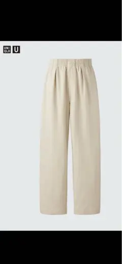 UNIQLO U 新品未使用ライトウェイトスウェットワイドパンツ　Mベージュ
