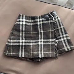 Burberry 巻きスカート風キュロットパンツ　150