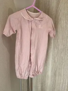 キムラタン　ピンクの襟付きロンパース