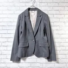 【エニィスィス/any SiS】ストライプシングルジャケット2サイズ