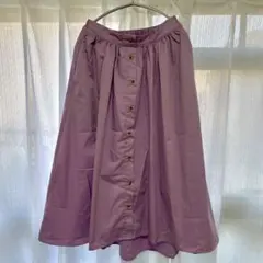 アースミュージック＆エコロジー ロングスカート ウエストゴム