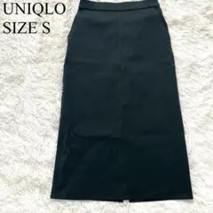 UNIQLO ウルトラストレッチナロースカート ダークグリーン S