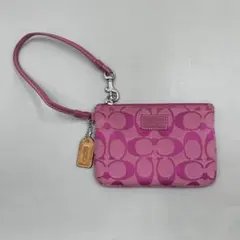 COACH Y2K Signature Pink Multi Pouch