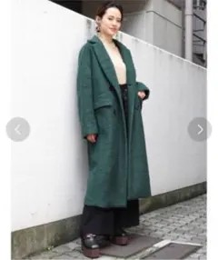 ロングコート　グリーン　MURUA