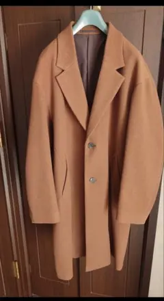 ニットメルトンチェスターコート　M ブラウン　GU