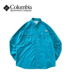 Columbia コロンビア00s~ PFG フィッシングシャツ 長袖 ナイロン