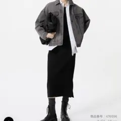 スムースコットンブレンドスカート