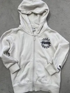 【新品】PUMA ホワイト ジップパーカー