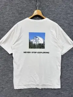THE NORTH FACE ノースフェイス バックプリント tシャツ L 白