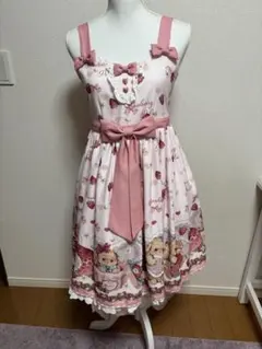 Emily Temple cute ラビットパフューム柄　JSK ピンク Emily Temple cute ラビットパフューム柄 JSK ピンク - メルカリ