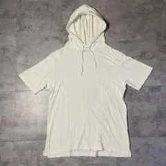 COMME CA ISM フード付きTシャツ ストライプ