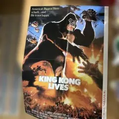 映画宣伝広告両面刷りポスターKING KONG2 & モスキート・コースト