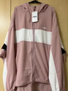 (未使用)FILA フード付きピンクウィンドブレーカー