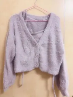 INGNI アンサンブル ファーカーディガン ピンク