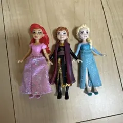 ディズニー プリンセス ミニドール 3体セット