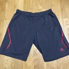 adidas アディダス CLIMALITE ハーフパンツ L ネイビーのサムネイル