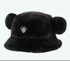 ディズニー　ミッキー 耳付きファーハット