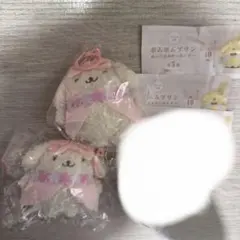 ポムポムプリンぬいぐるみキーホルダー マカロン　3個セット