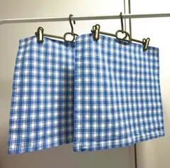 無印良品 洗えるクッション用カバー 2枚組 43×43 希少柄