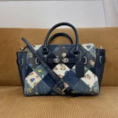 希少✨️コーチ 2way ショルダーバッグ スワッガー パッチワーク 