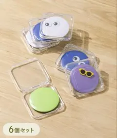 【3COINS】缶バッジが入る小分けケースM 6個入り　コレクション収納のサムネイル