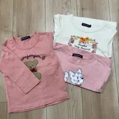 moujonjon 長袖Tシャツ 3枚セット 80