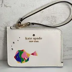 美品　kate spade カラフル魚モチーフ パスケース　ケイトスペード
