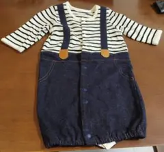 西松屋 サスペンダー風 ロンパース 50-60cm