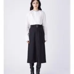 【美品】Mila Owen タックデザインシャツドッキングワンピース