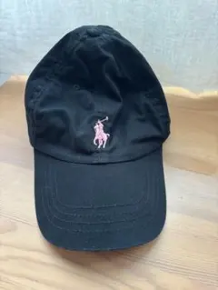 キッズ　Ralph Lauren Pink Pony キャップ ブラックのサムネイル