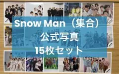 Snow Man（集合）公式写真15枚セット