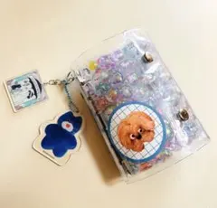 ♡完成品シール帳♡ ボンボンドロップシール　立体ぷっくりシール　チャーム2個付き