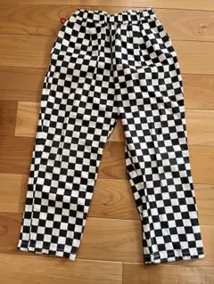 チェック柄ロングパンツ 130cm