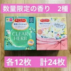 【数量限定の香り／2種】めぐりズム　蒸気でホットアイマスク　ユーカリ　バニラのサムネイル