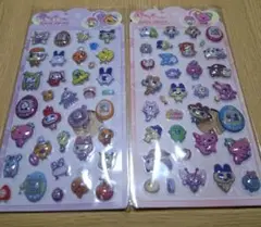 ぷくぷくシール　ボンボンドロップ風シール　たまごっち2枚セット