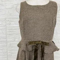 an another angelus 千鳥格子 チェック柄ノースリーブワンピース