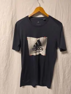 adidas RUNNING 吸汗速乾 ドライTシャツ ネイビー レディース L