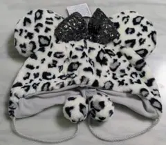 ファンキャップミニー☆新品✨️ヒョウ柄ホワイト✨️レオパード