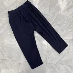 ユニクロ パンツ AIRism ネイビー クロップド 涼感 Mサイズ