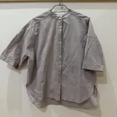 Anne's poeket グレー 半袖シャツ L 大きいサイズ