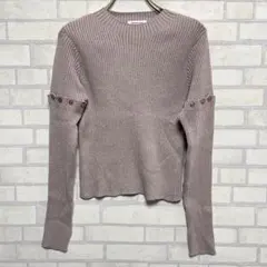 ⚫︎natural couture ナチュラルクチュール 袖取り外し リブニット